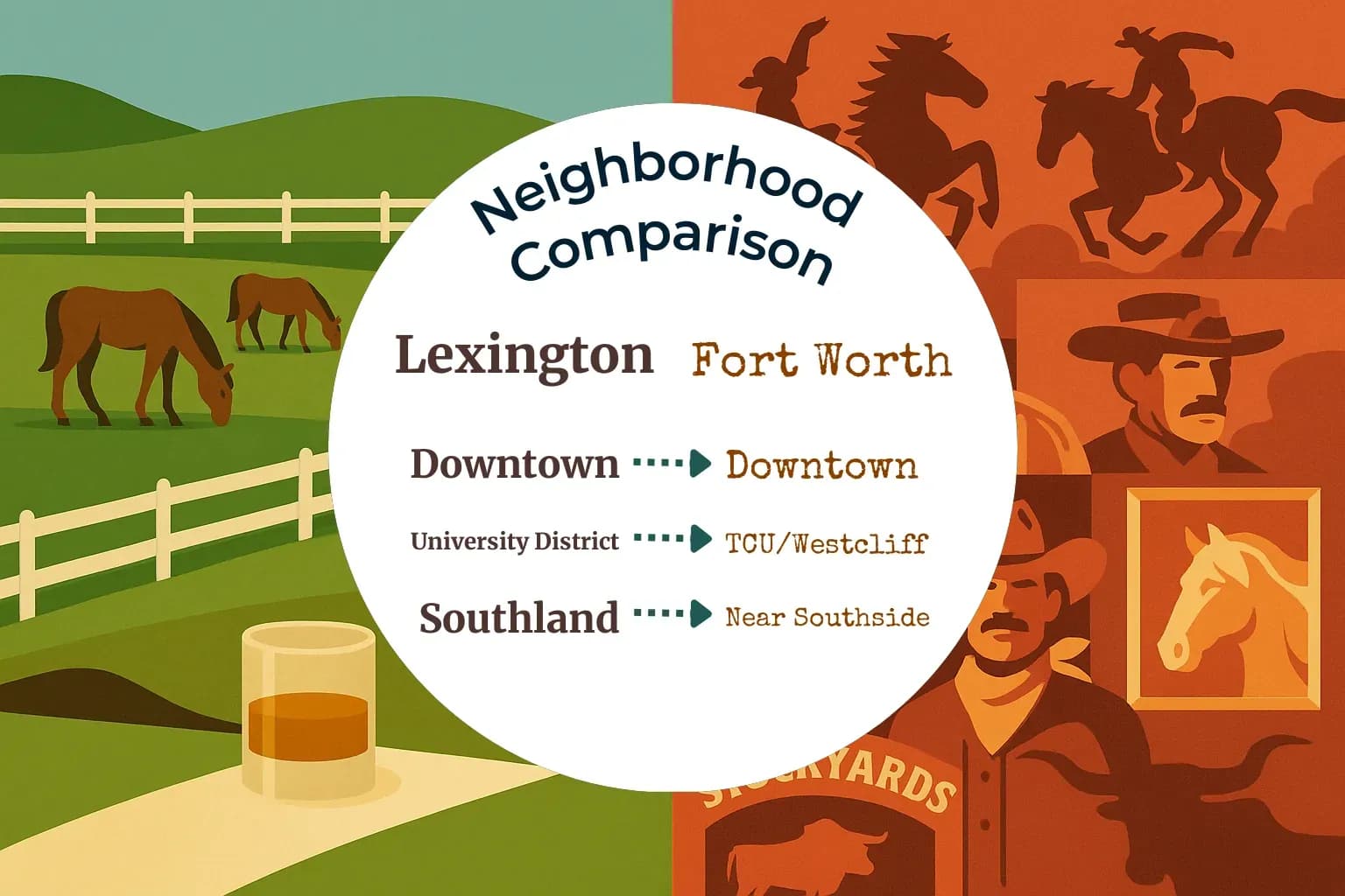 Lexington vs Fort Worth Neighborhood Comparison