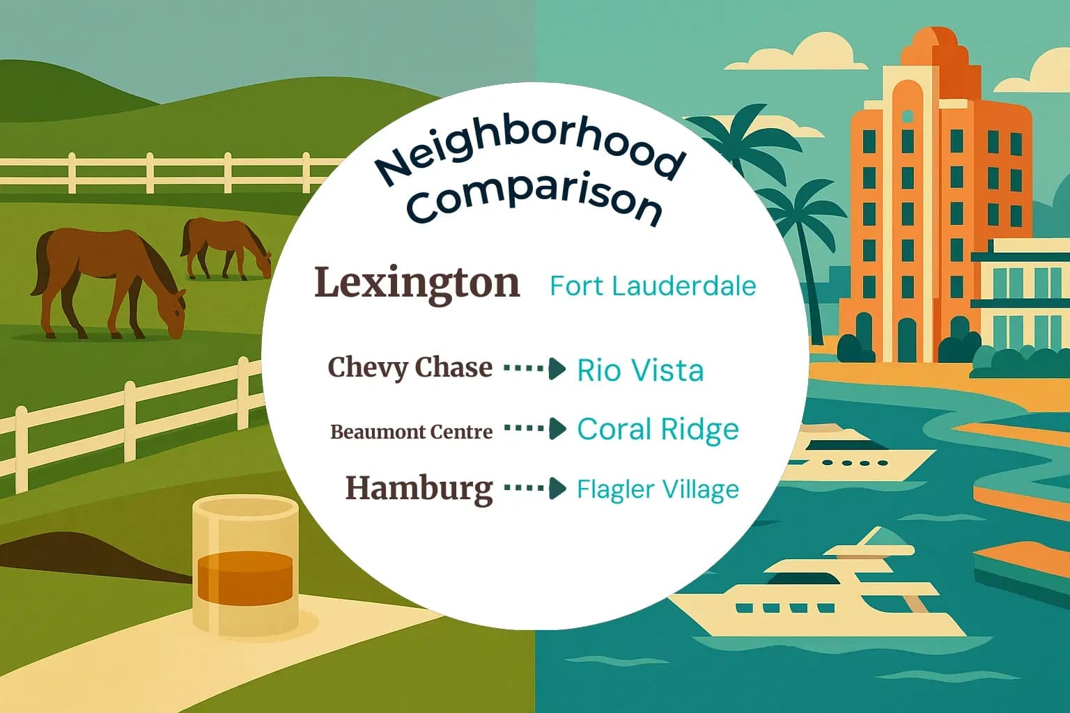 Lexington vs Fort Lauderdale Neighborhood Comparison
