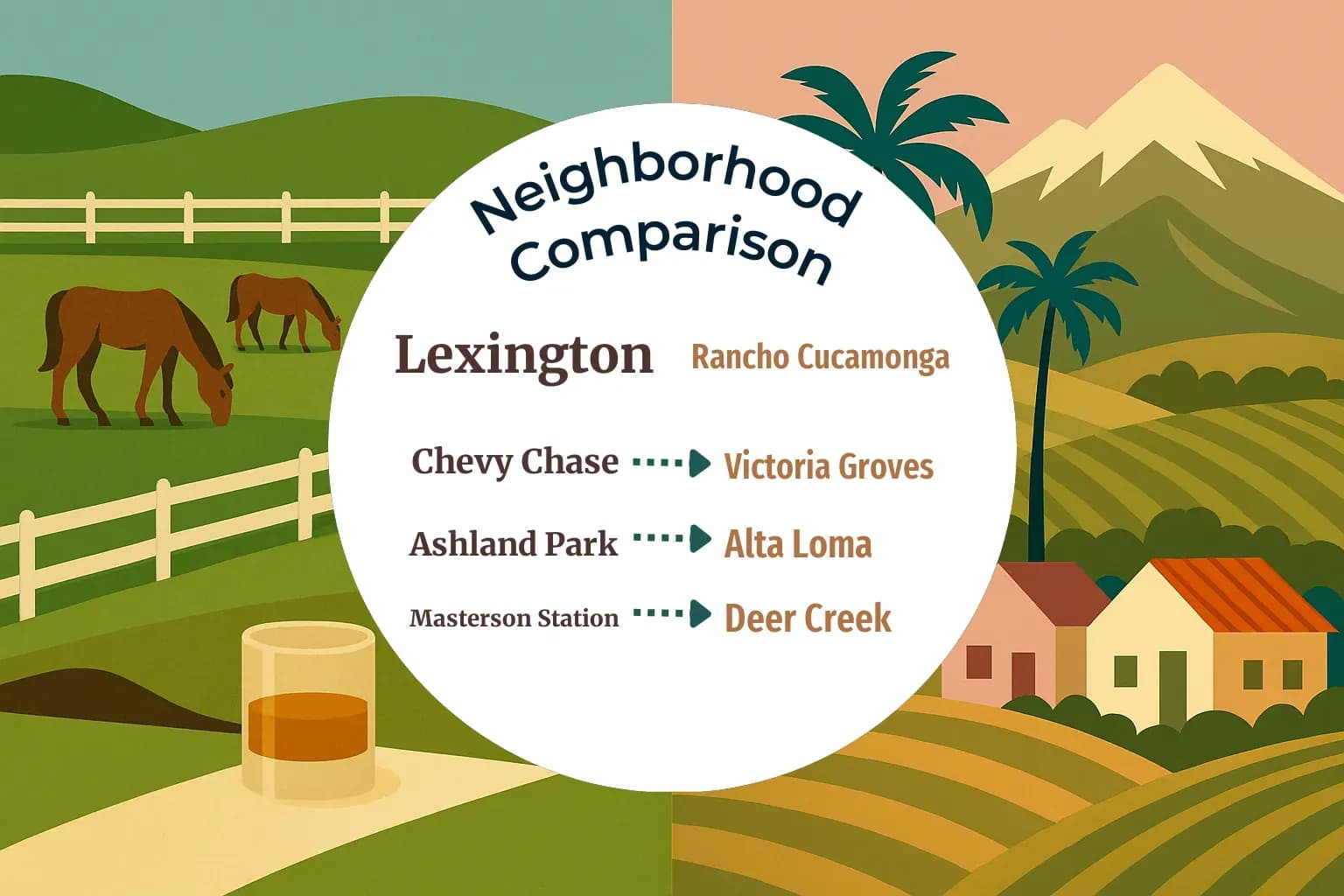Lexington vs Rancho Cucamonga Neighborhood Comparison