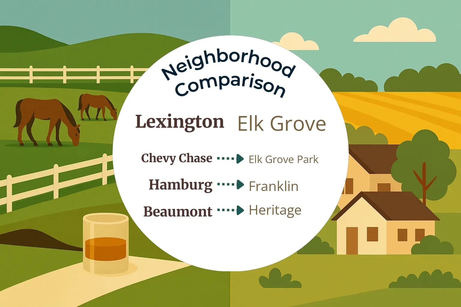 Lexington vs Elk Grove Neighborhood Comparison