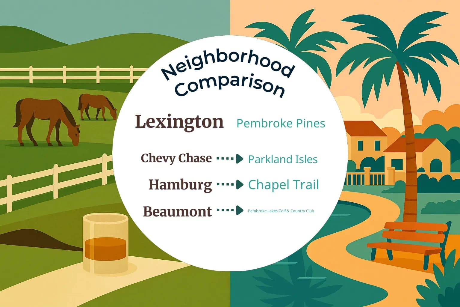 Lexington vs Pembroke Pines Neighborhood Comparison