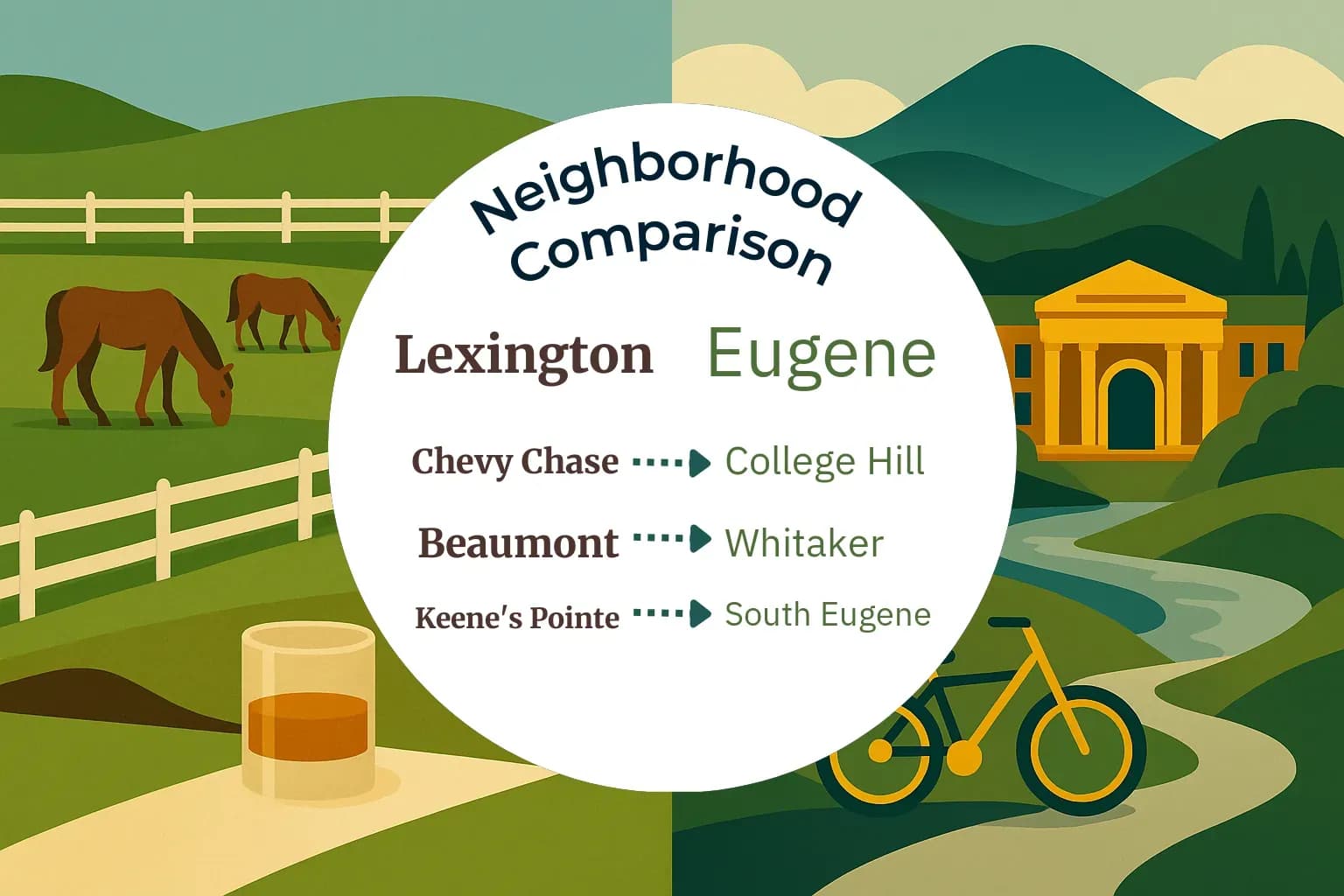 Lexington vs Eugene Neighborhood Comparison