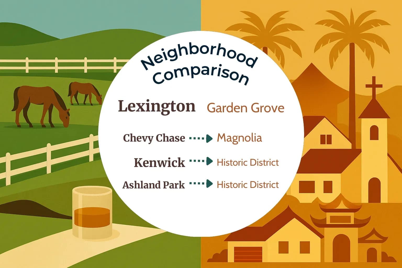 Lexington vs Garden Grove Neighborhood Comparison