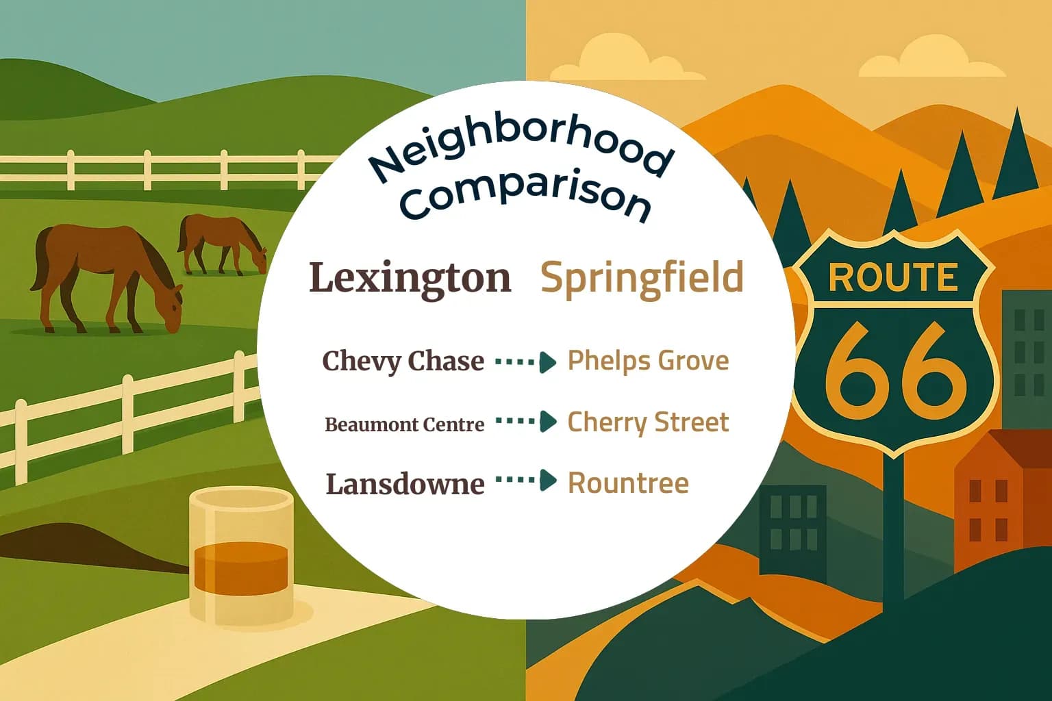 Lexington vs Springfield Neighborhood Comparison