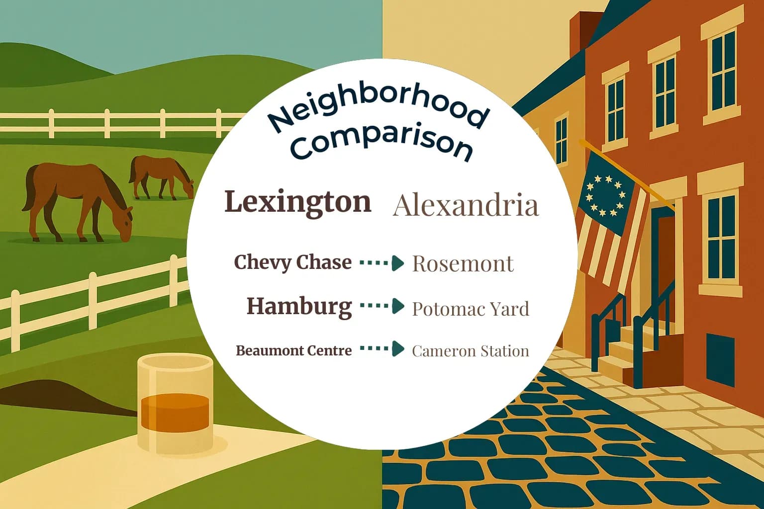 Lexington vs Alexandria Neighborhood Comparison