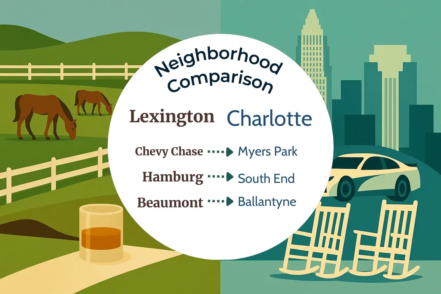 Lexington vs Charlotte Neighborhood Comparison