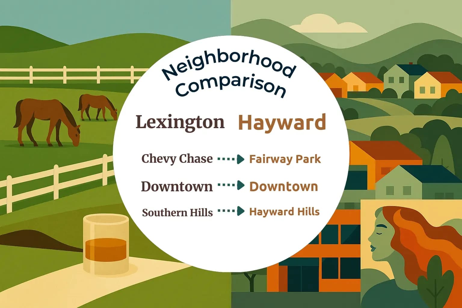 Lexington vs Hayward Neighborhood Comparison