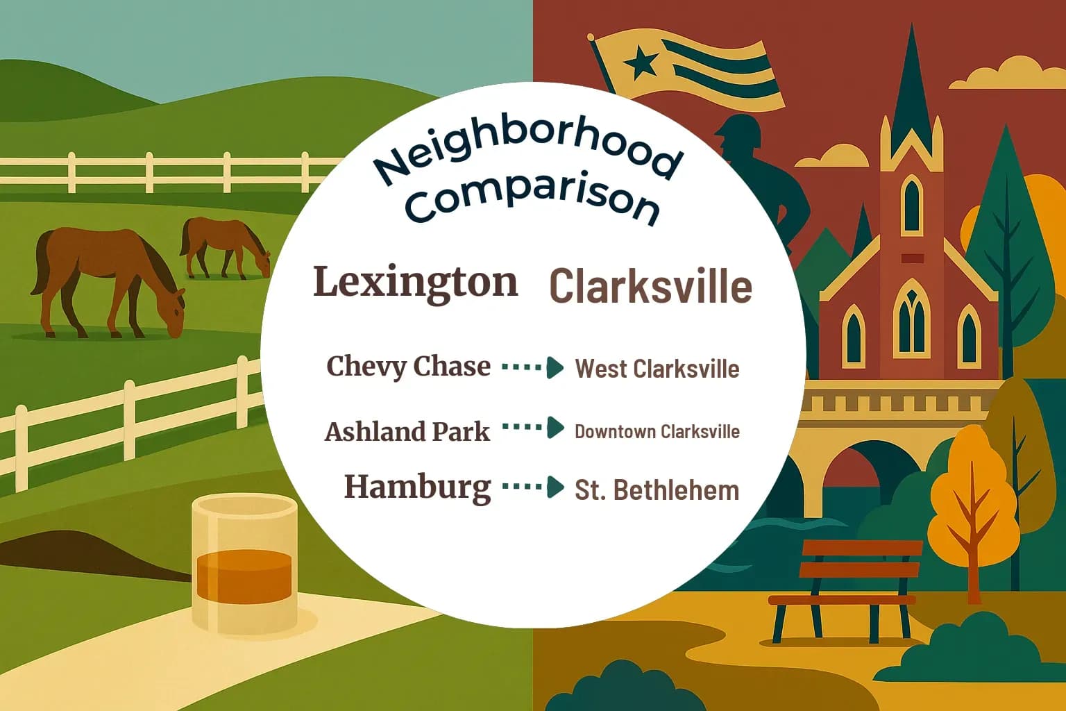 Lexington vs Clarksville Neighborhood Comparison