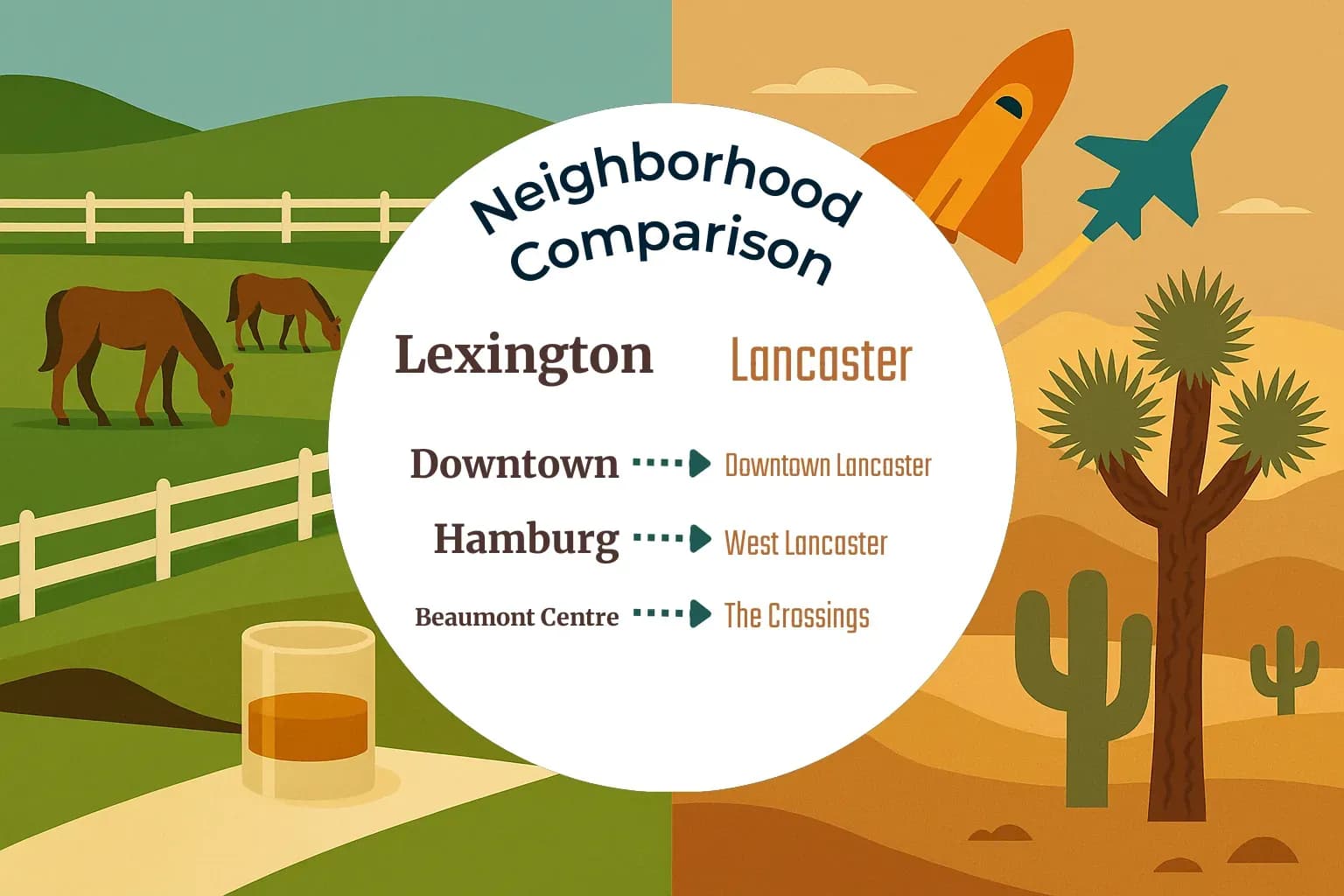 Lexington vs Lancaster Neighborhood Comparison