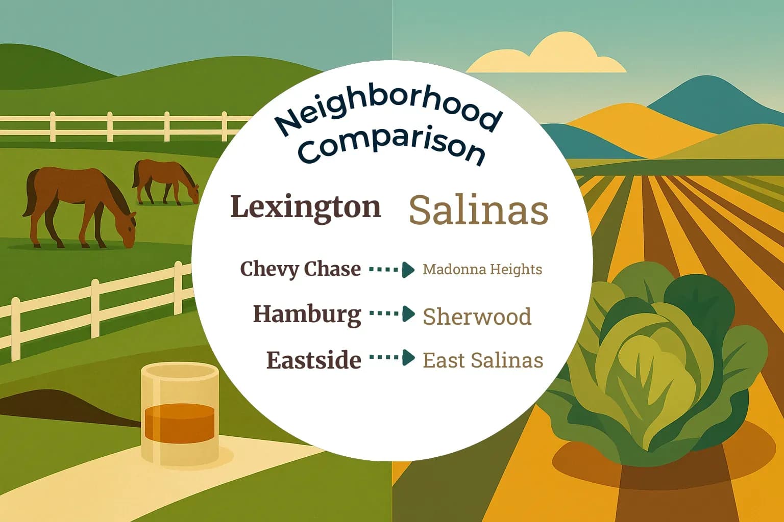Lexington vs Salinas Neighborhood Comparison