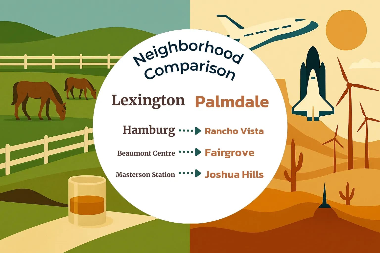 Lexington vs Palmdale Neighborhood Comparison
