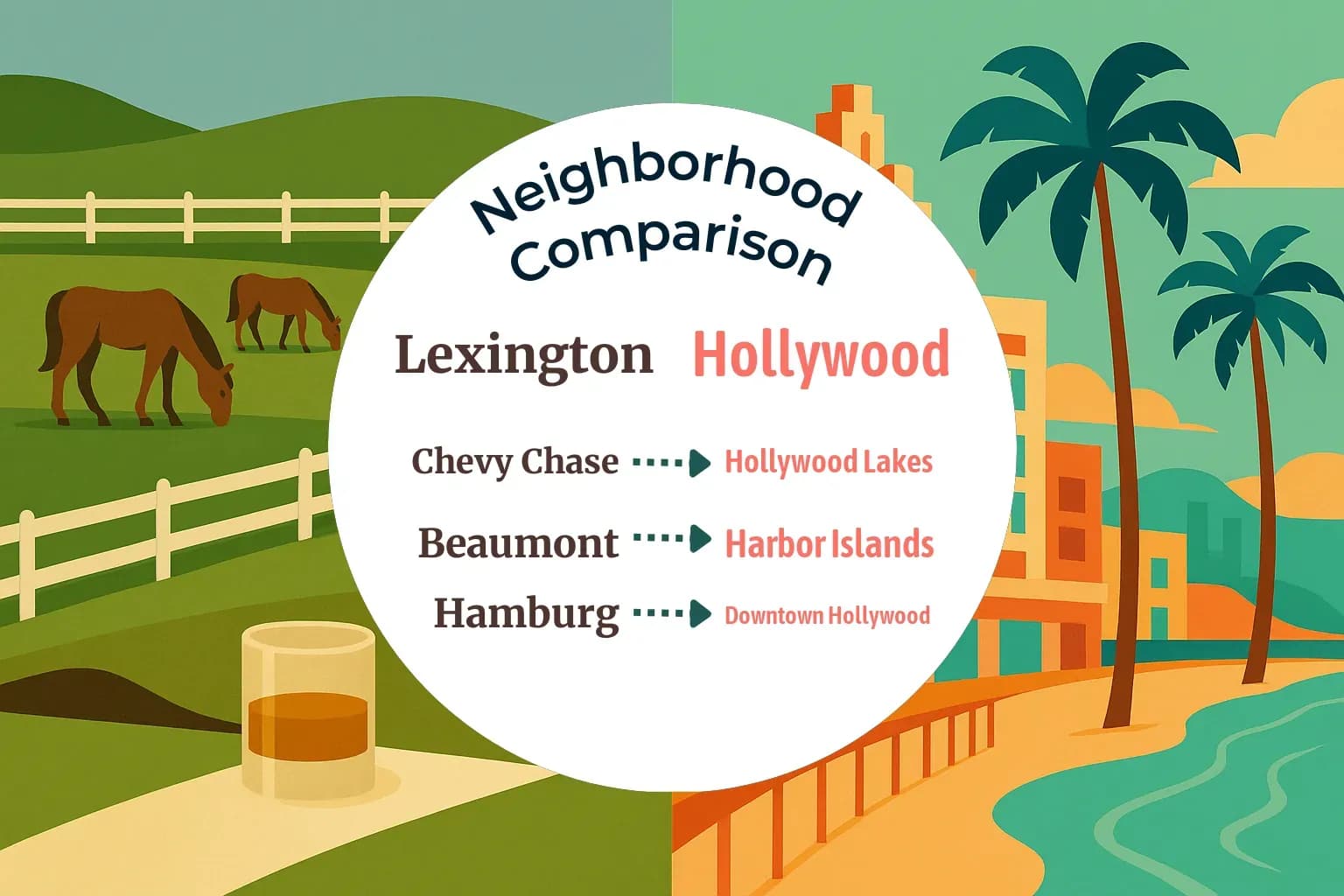 Lexington vs Hollywood Neighborhood Comparison