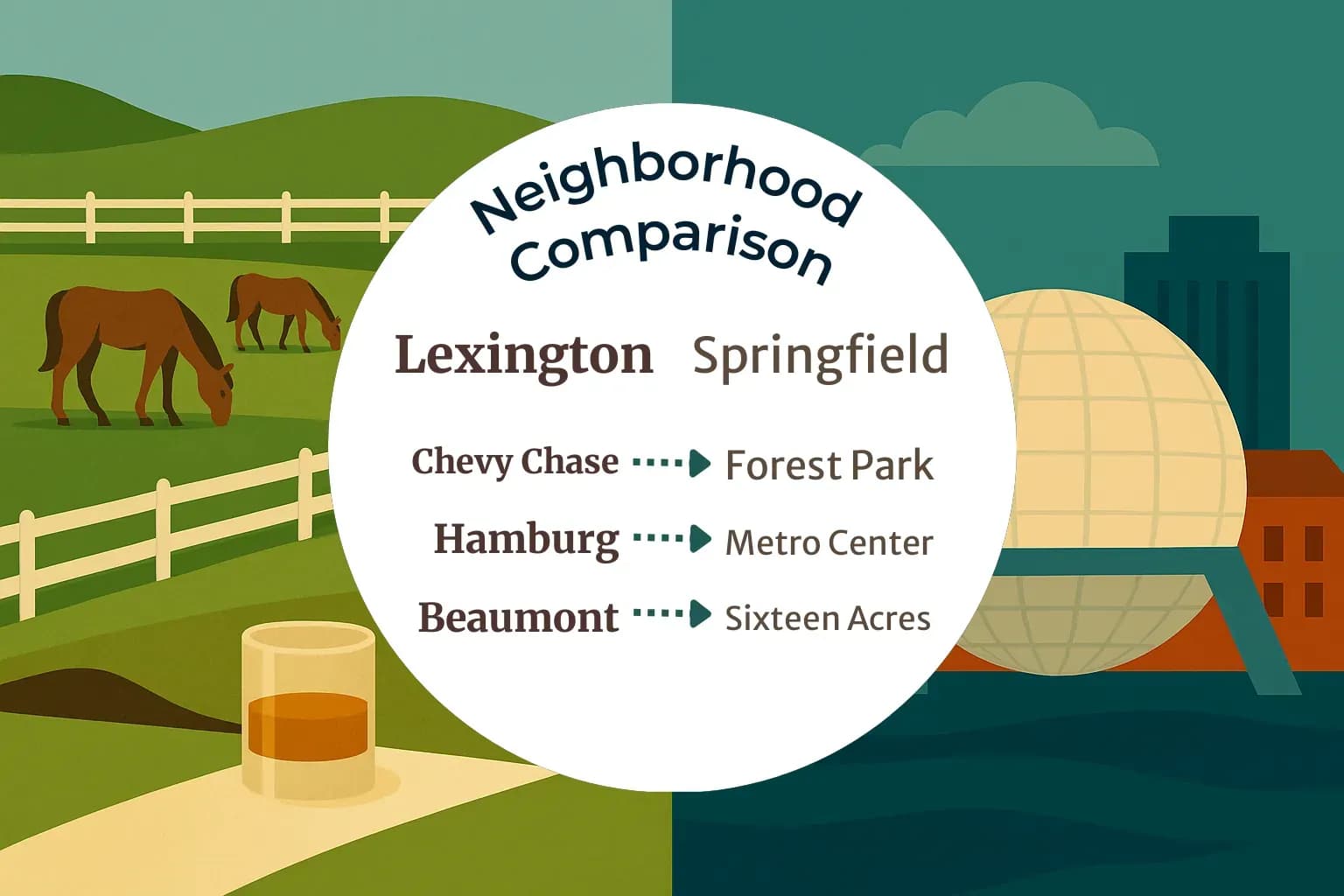 Lexington vs Springfield Neighborhood Comparison