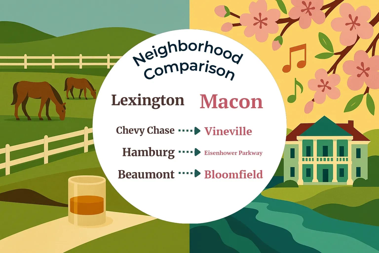 Lexington vs Macon Neighborhood Comparison