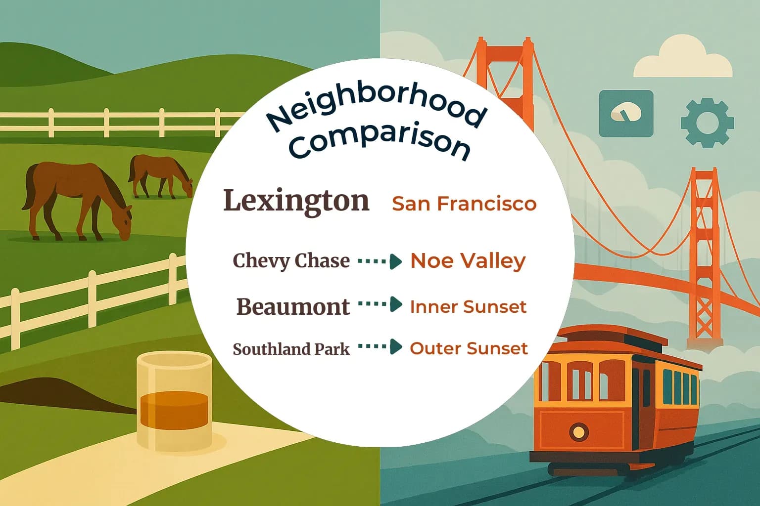 Lexington vs San Francisco Neighborhood Comparison