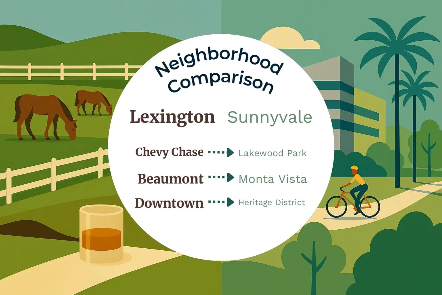 Lexington vs Sunnyvale Neighborhood Comparison