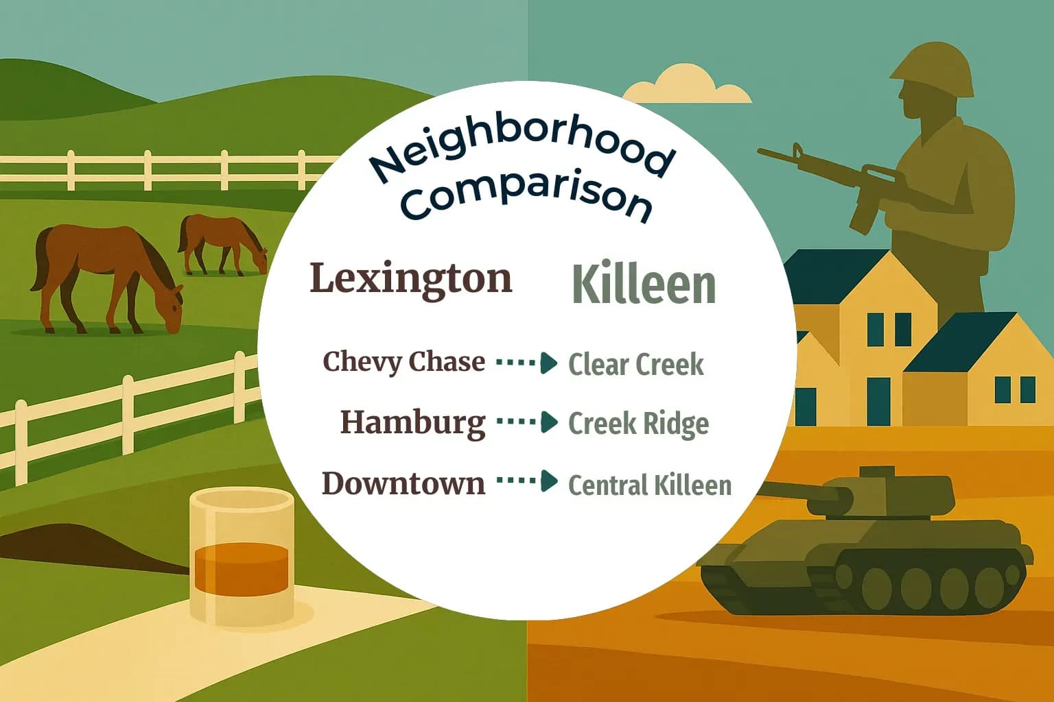 Lexington vs Killeen Neighborhood Comparison