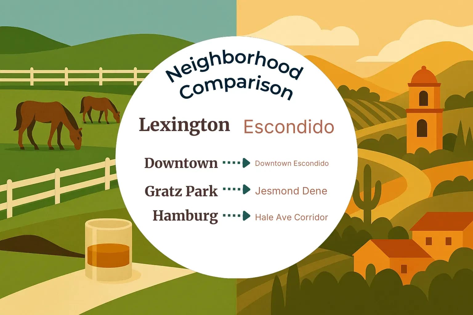 Lexington vs Escondido Neighborhood Comparison