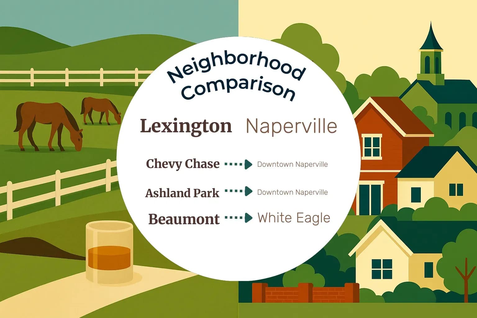Lexington vs Naperville Neighborhood Comparison