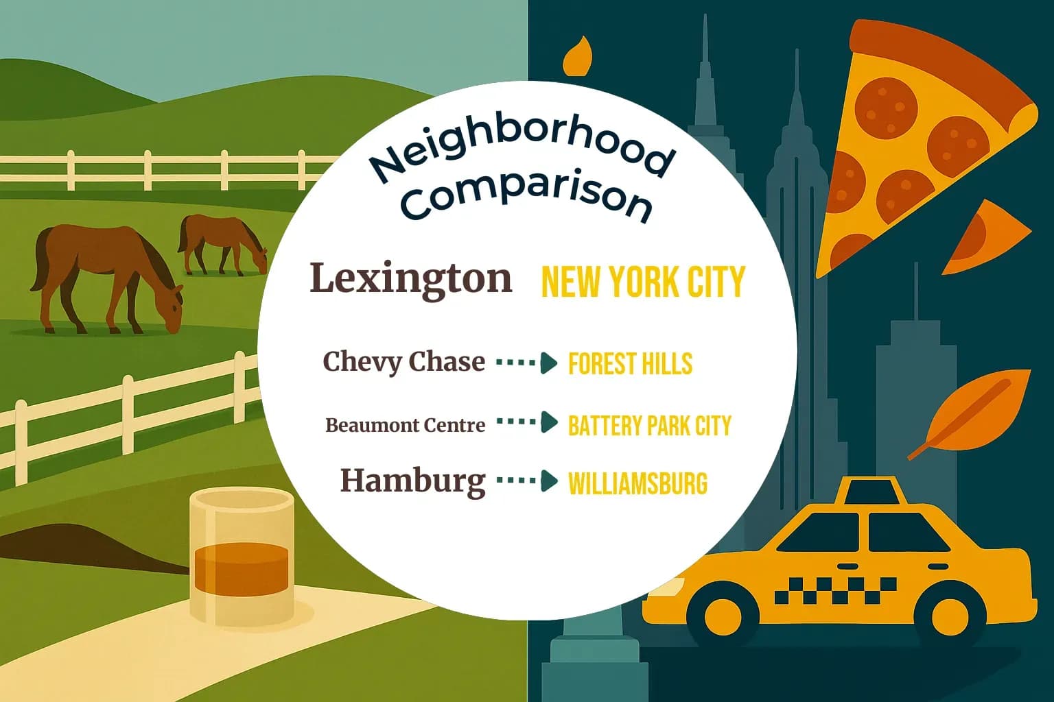 Lexington vs New York City Neighborhood Comparison
