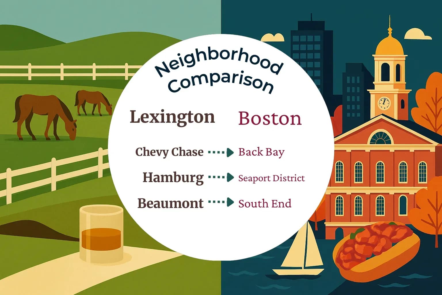 Lexington vs Boston Neighborhood Comparison