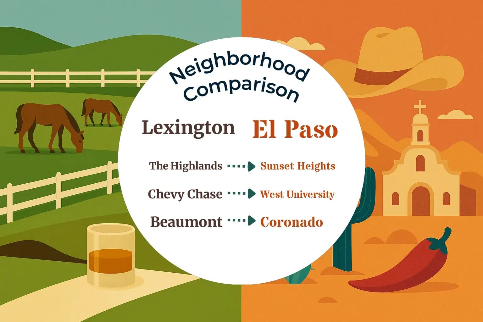 Lexington vs El Paso Neighborhood Comparison