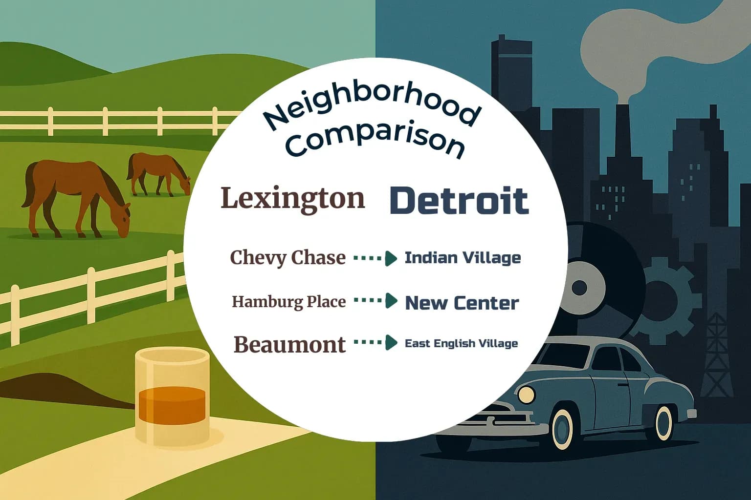 Lexington vs Detroit Neighborhood Comparison