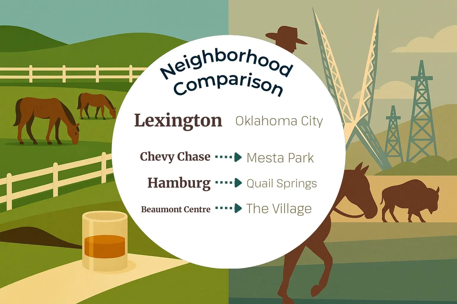 Lexington vs Oklahoma City Neighborhood Comparison