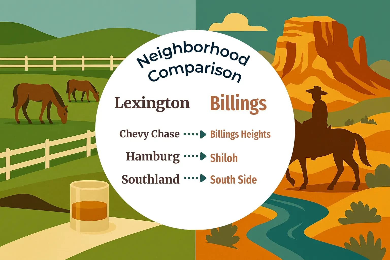Lexington vs Billings Neighborhood Comparison