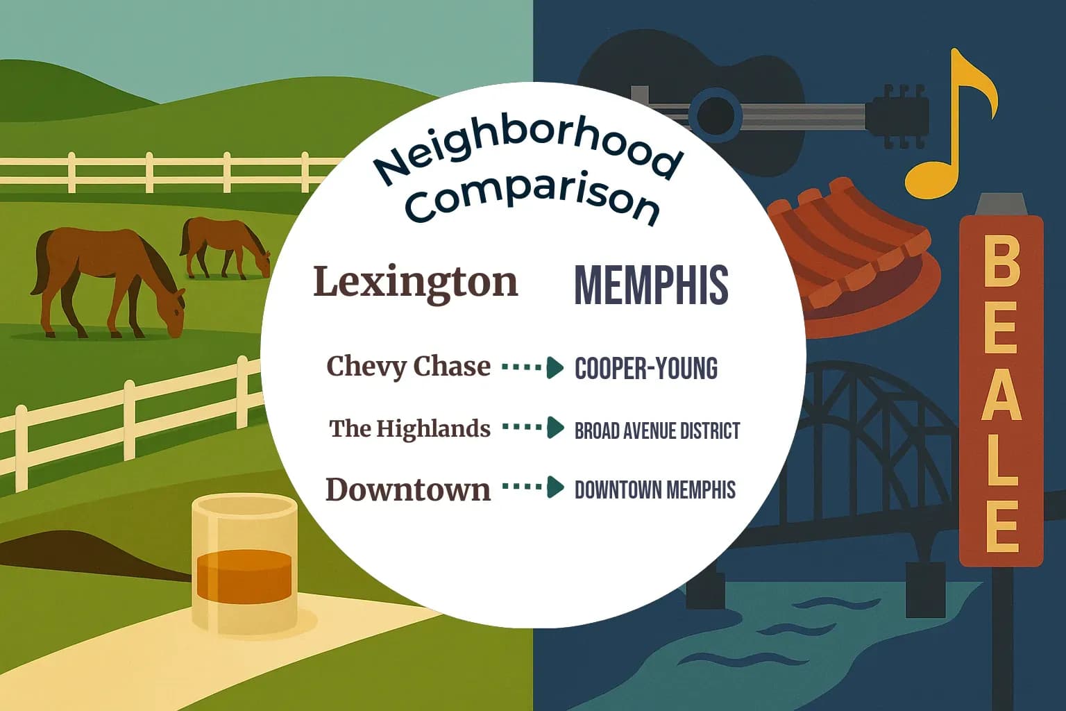 Lexington vs Memphis Neighborhood Comparison