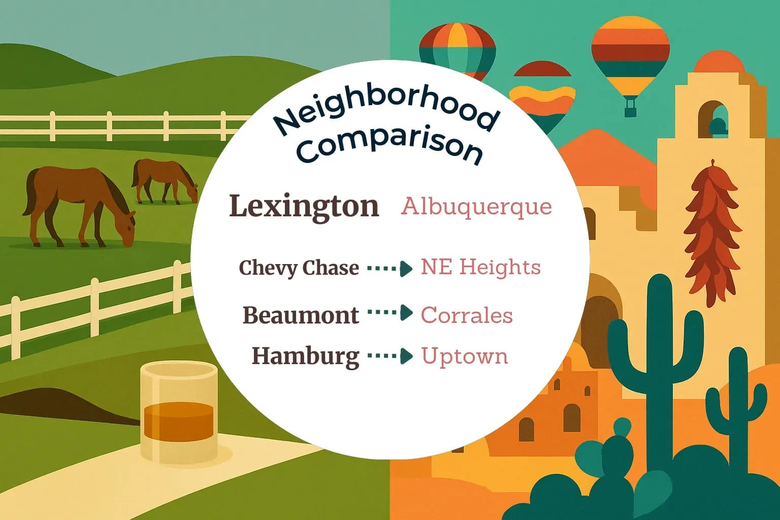 Lexington vs Albuquerque Neighborhood Comparison