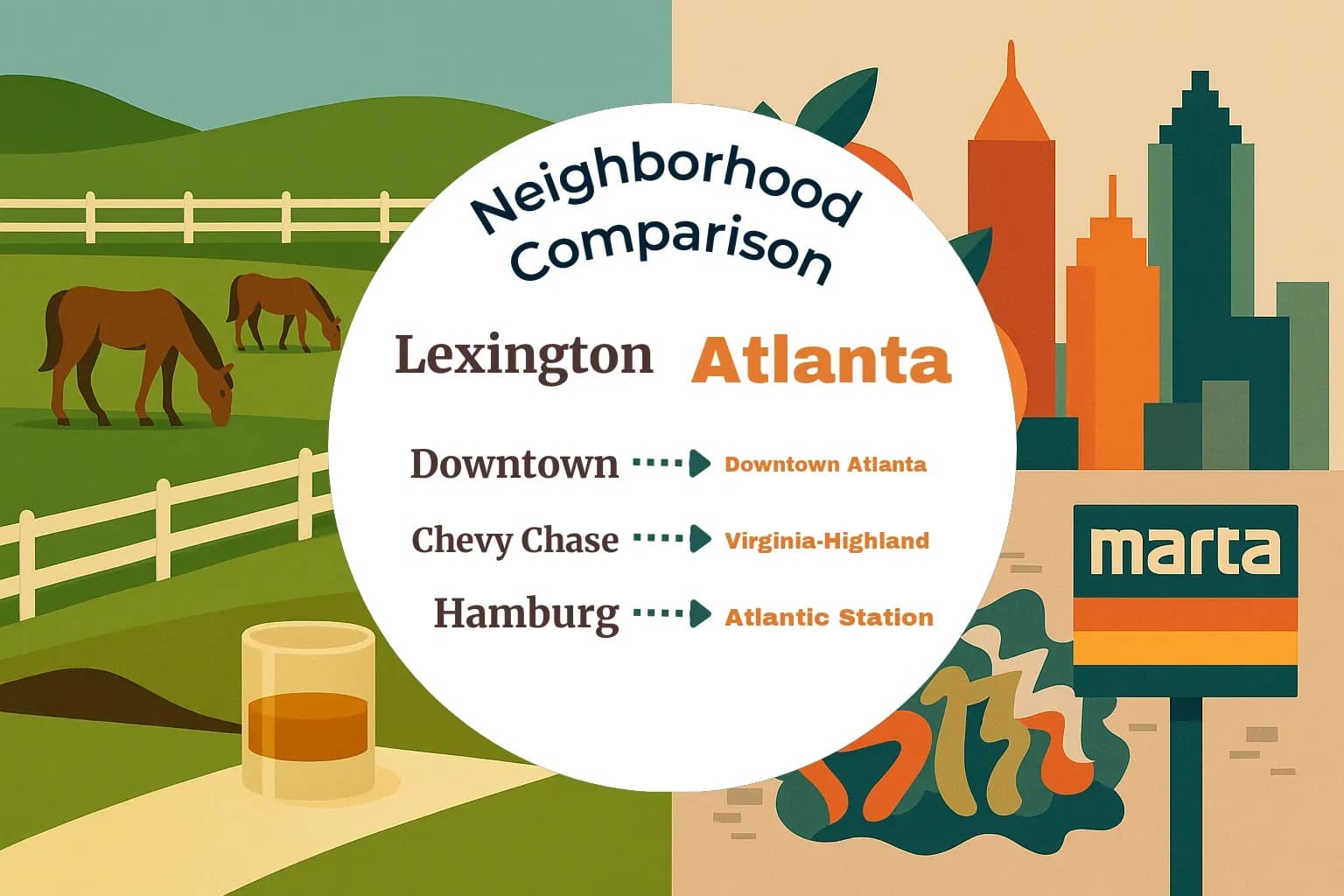 Lexington vs Atlanta Neighborhood Comparison