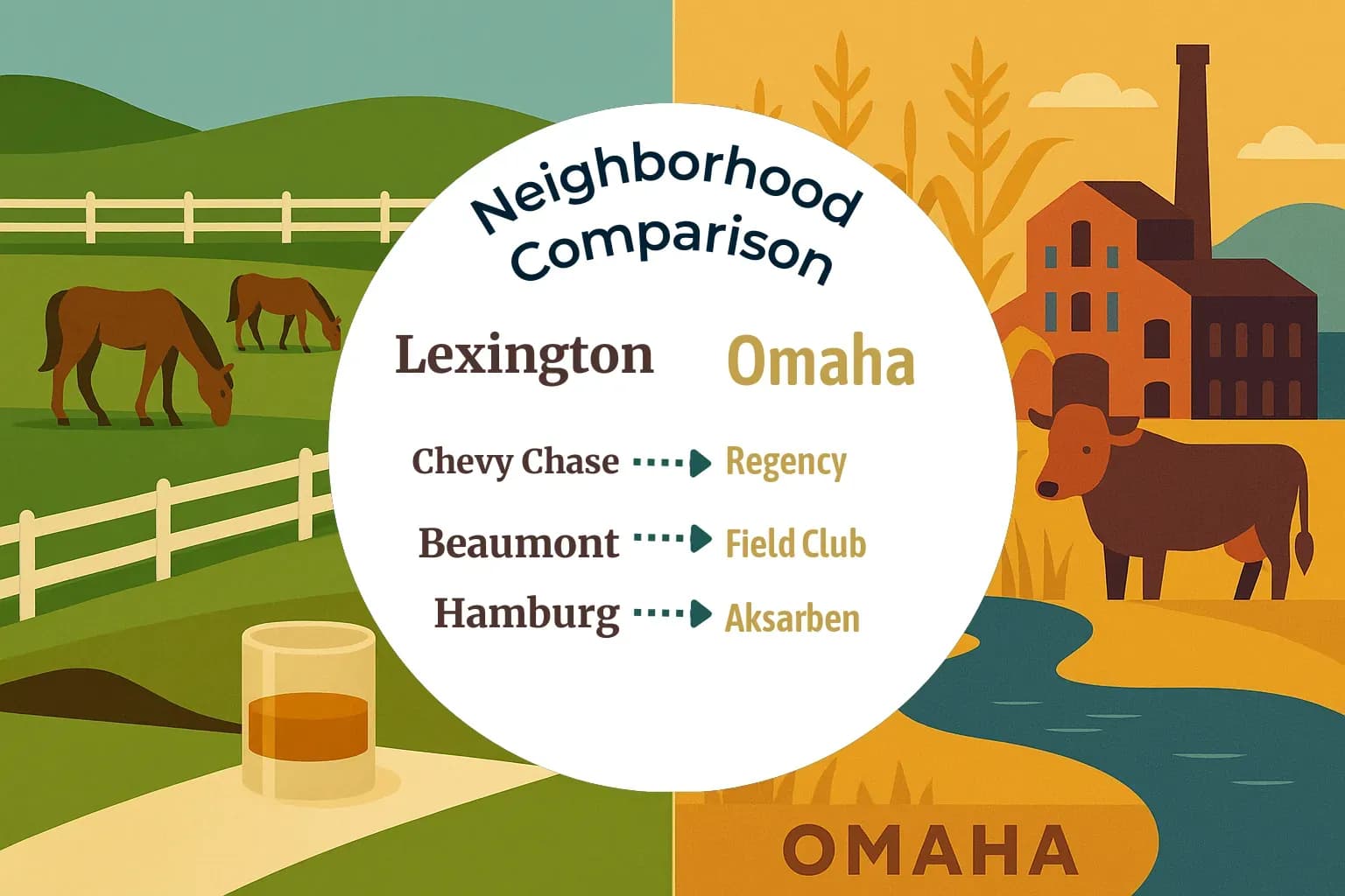 Lexington vs Omaha Neighborhood Comparison
