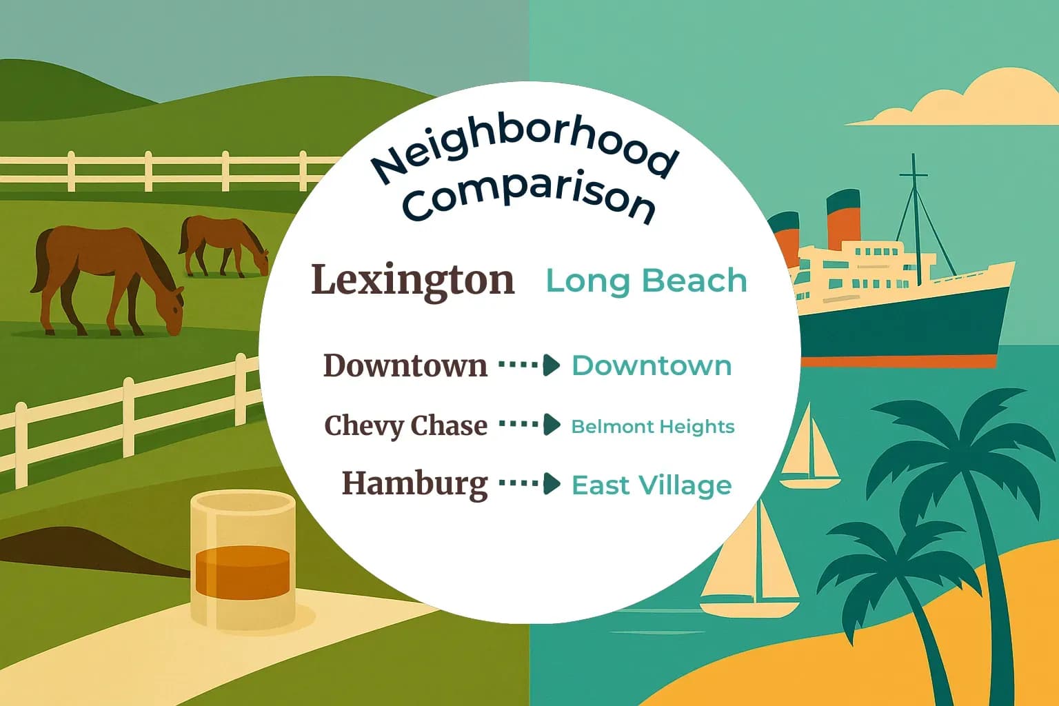 Lexington vs Long Beach Neighborhood Comparison
