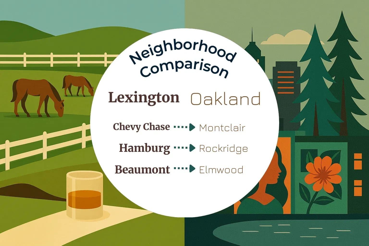 Lexington vs Oakland Neighborhood Comparison