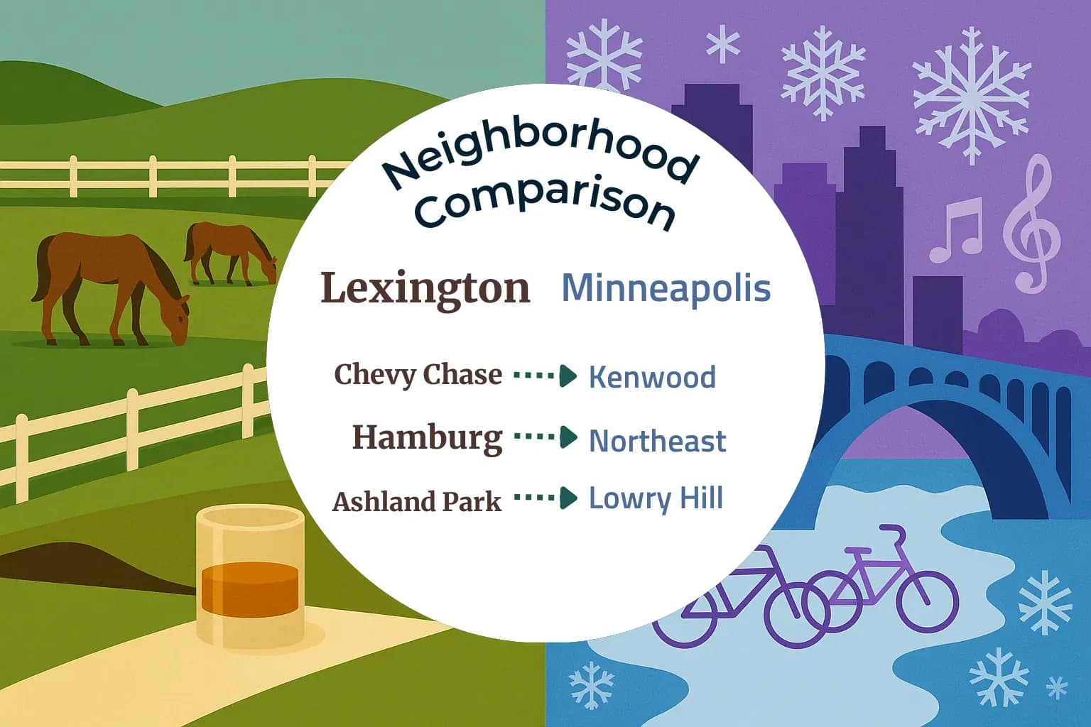 Lexington vs Minneapolis Neighborhood Comparison