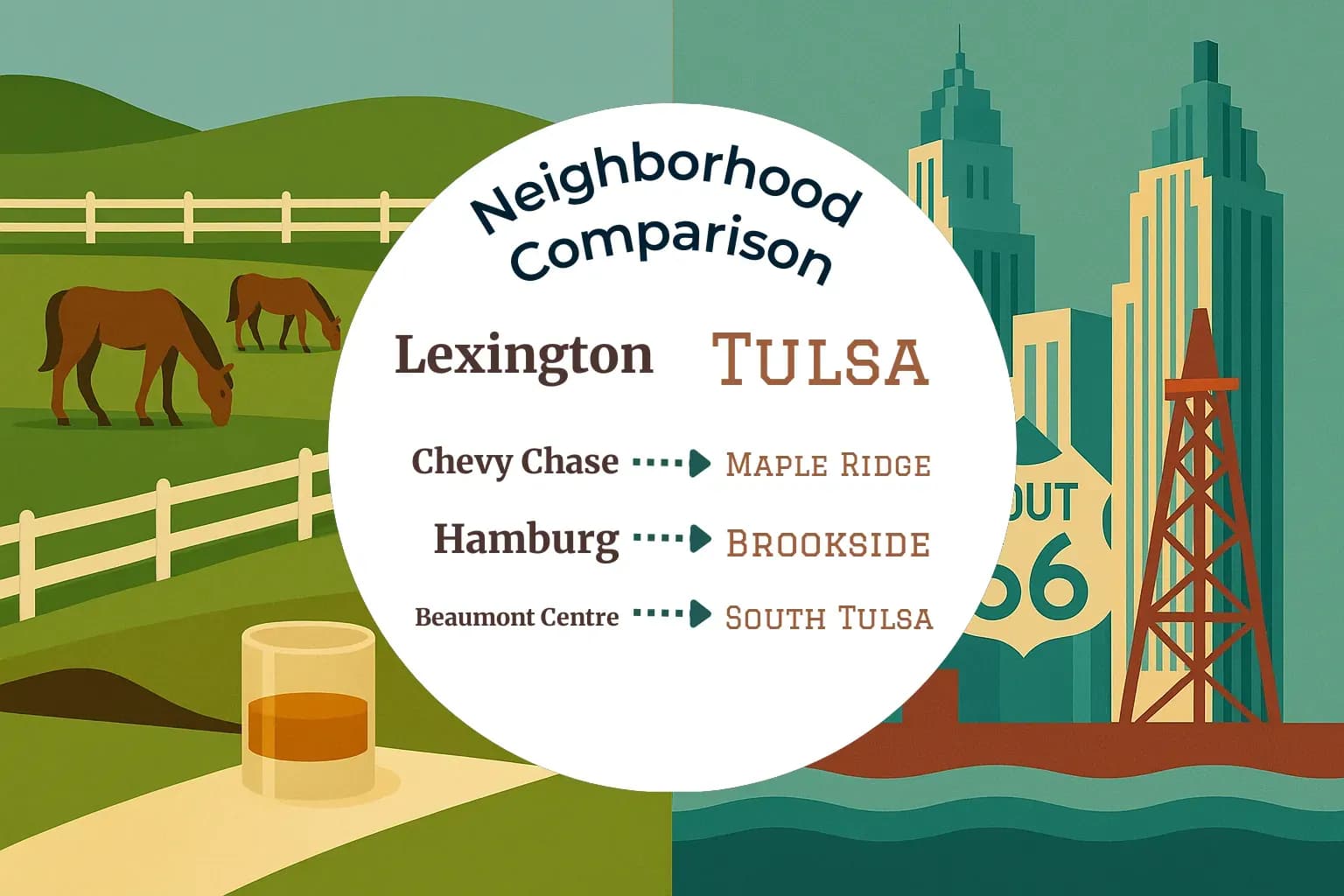 Lexington vs Tulsa Neighborhood Comparison