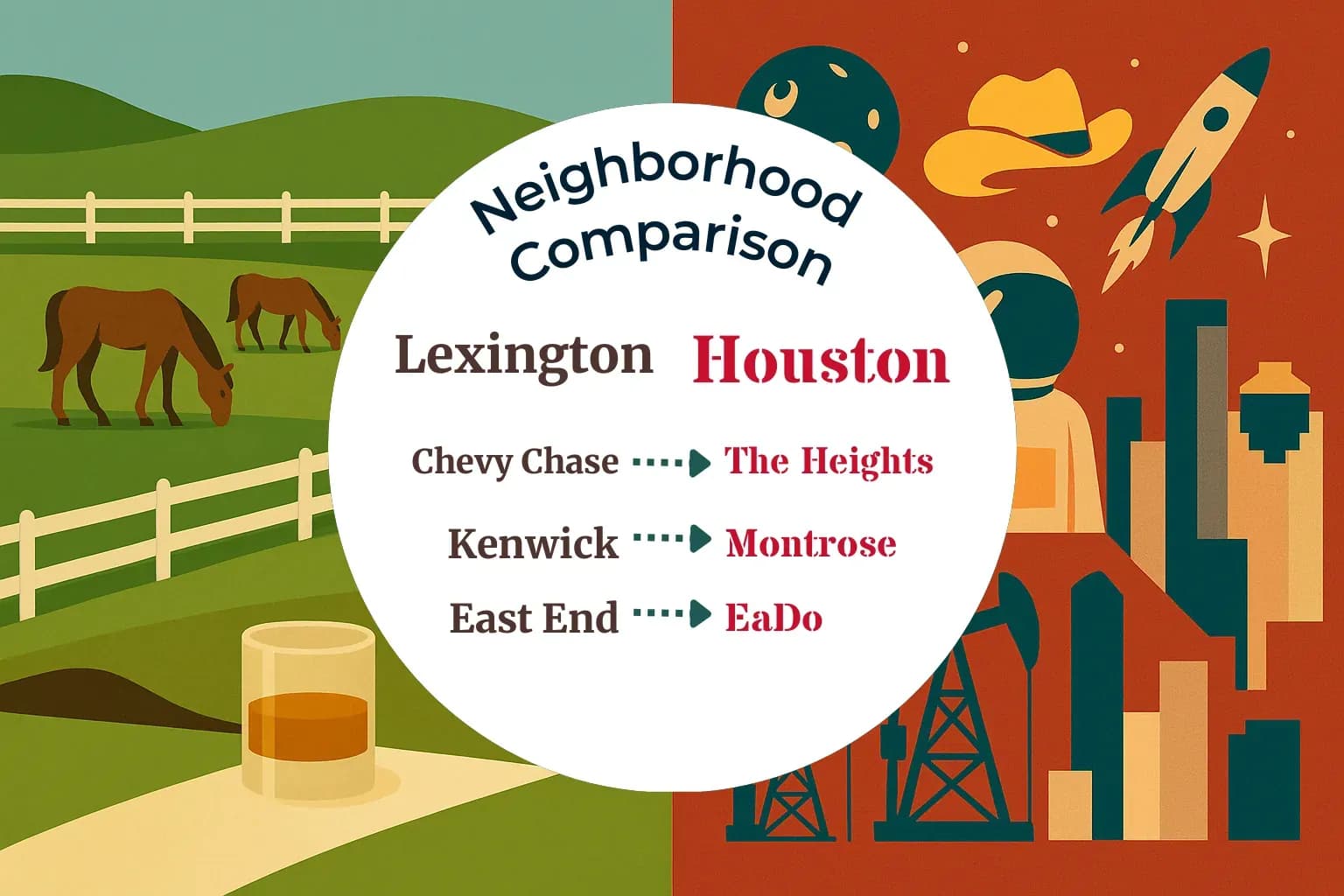 Lexington vs Houston Neighborhood Comparison