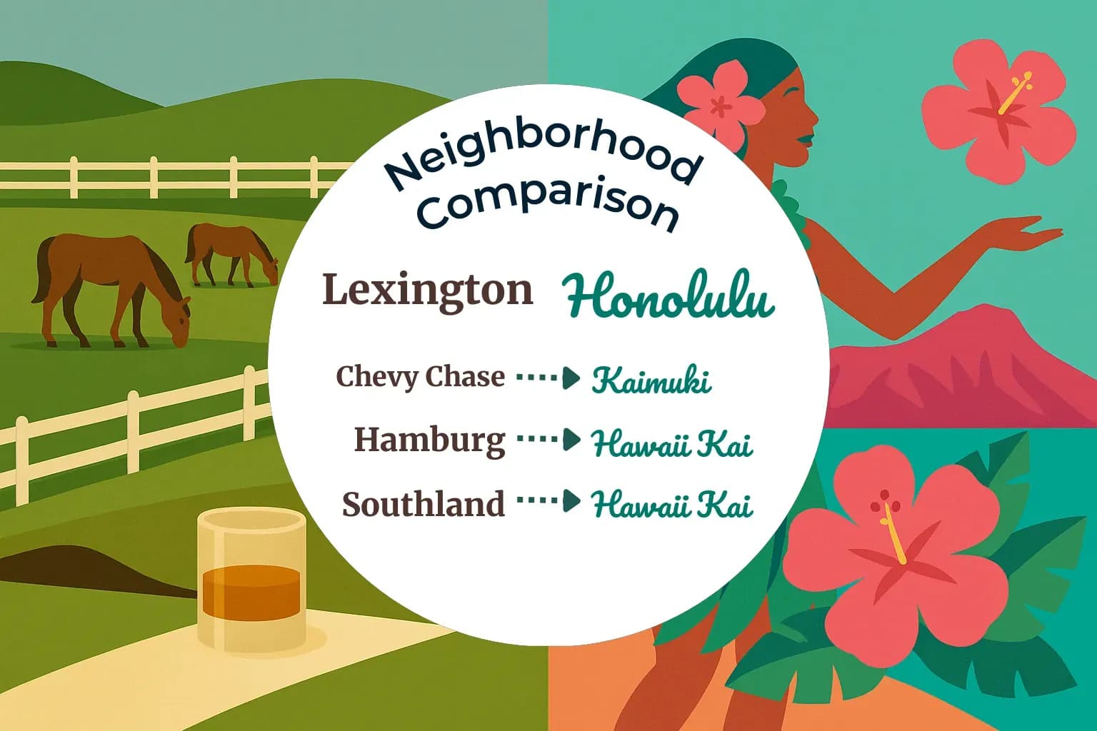 Lexington vs Honolulu Neighborhood Comparison