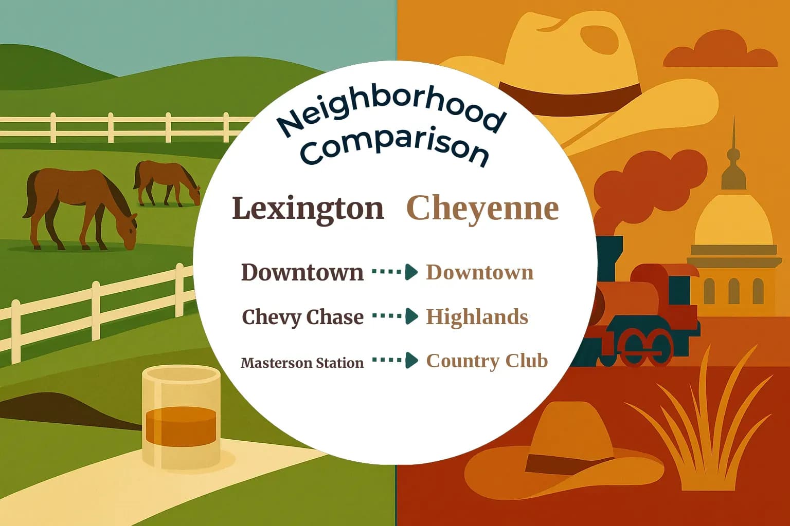 Lexington vs Cheyenne Neighborhood Comparison