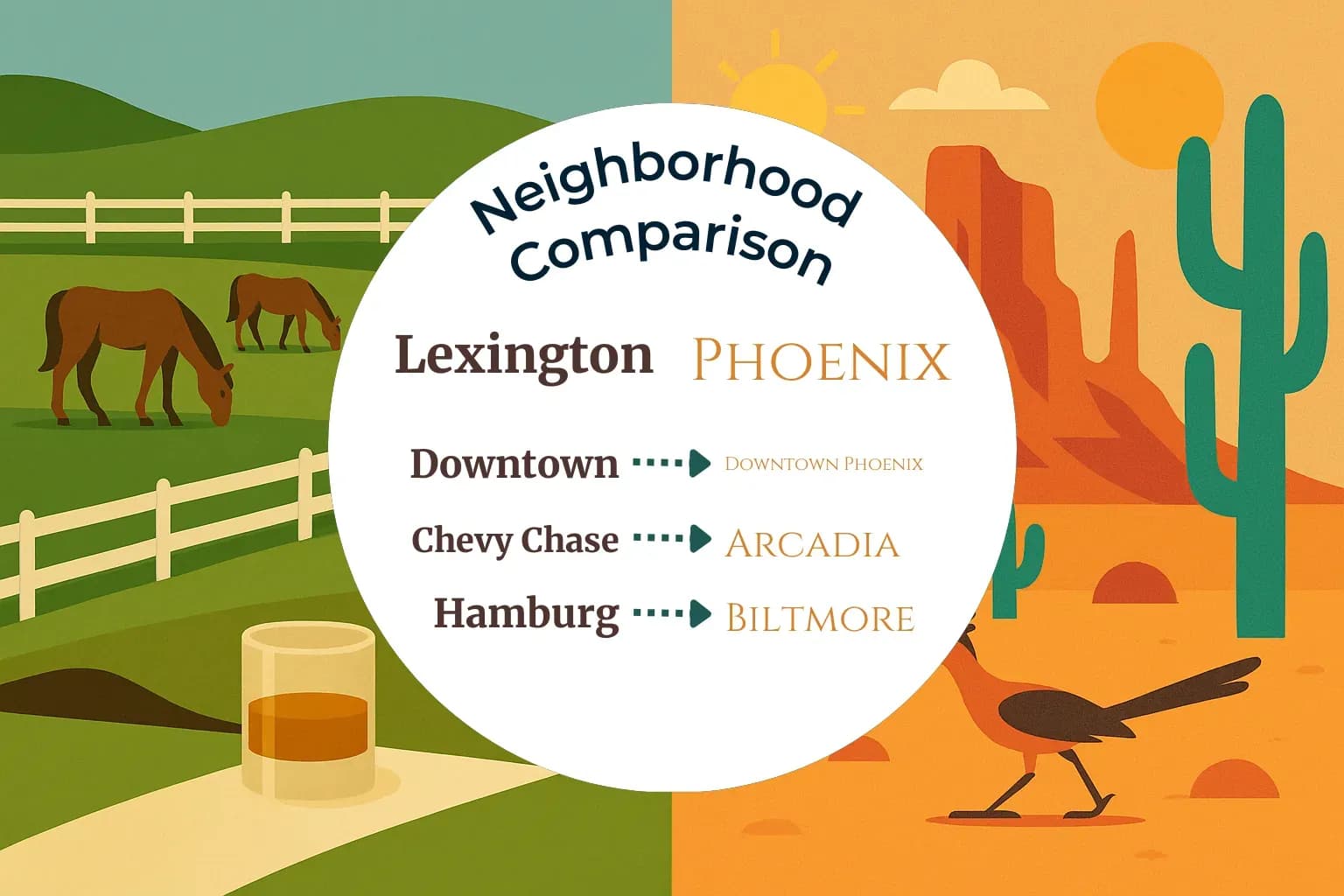 Lexington vs Phoenix Neighborhood Comparison