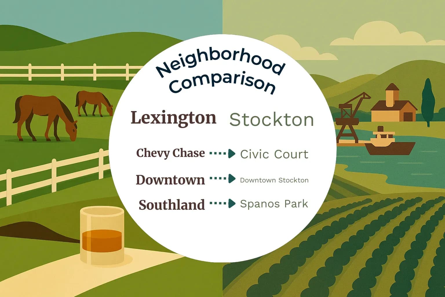 Lexington vs Stockton Neighborhood Comparison