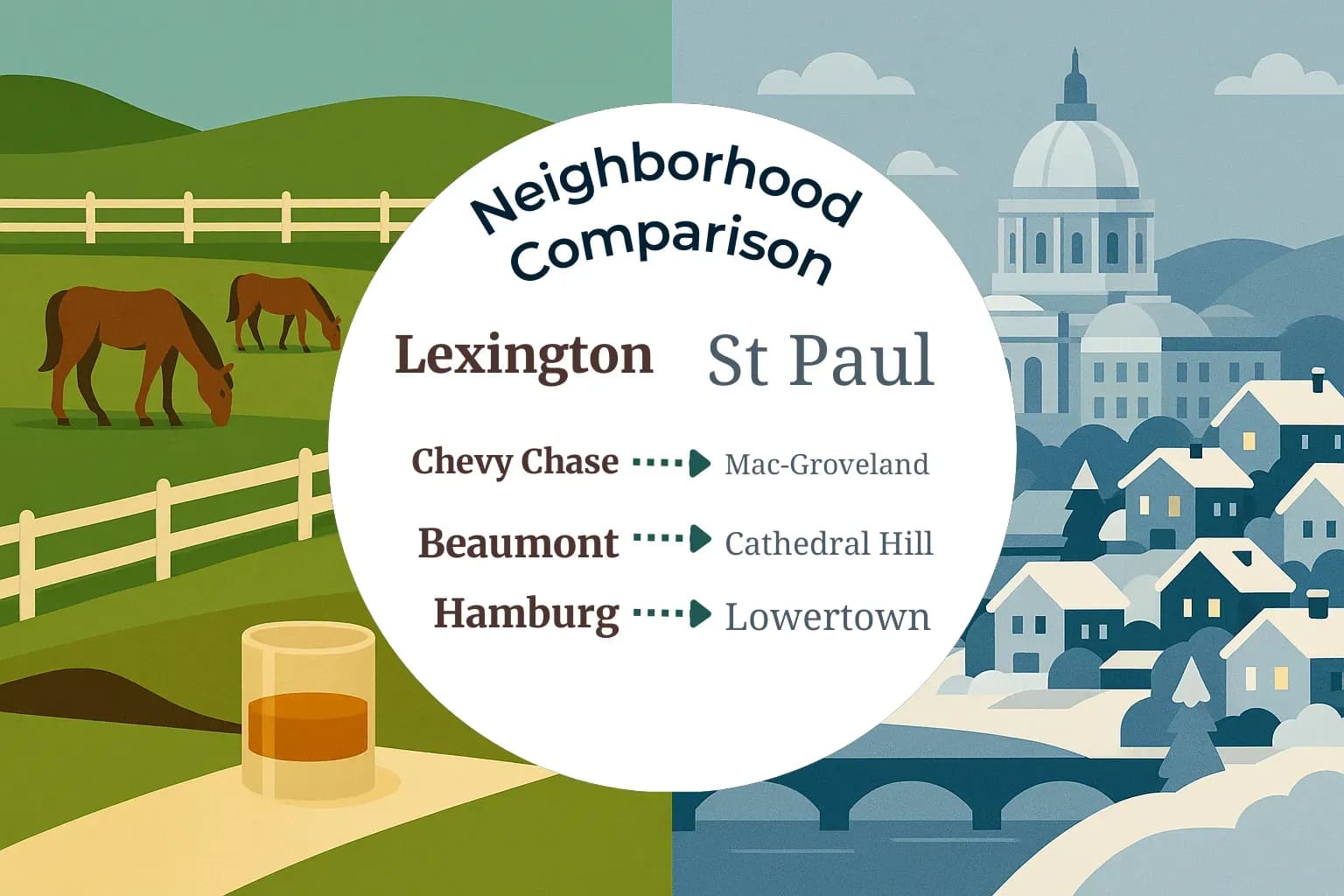 Lexington vs St. Paul Neighborhood Comparison