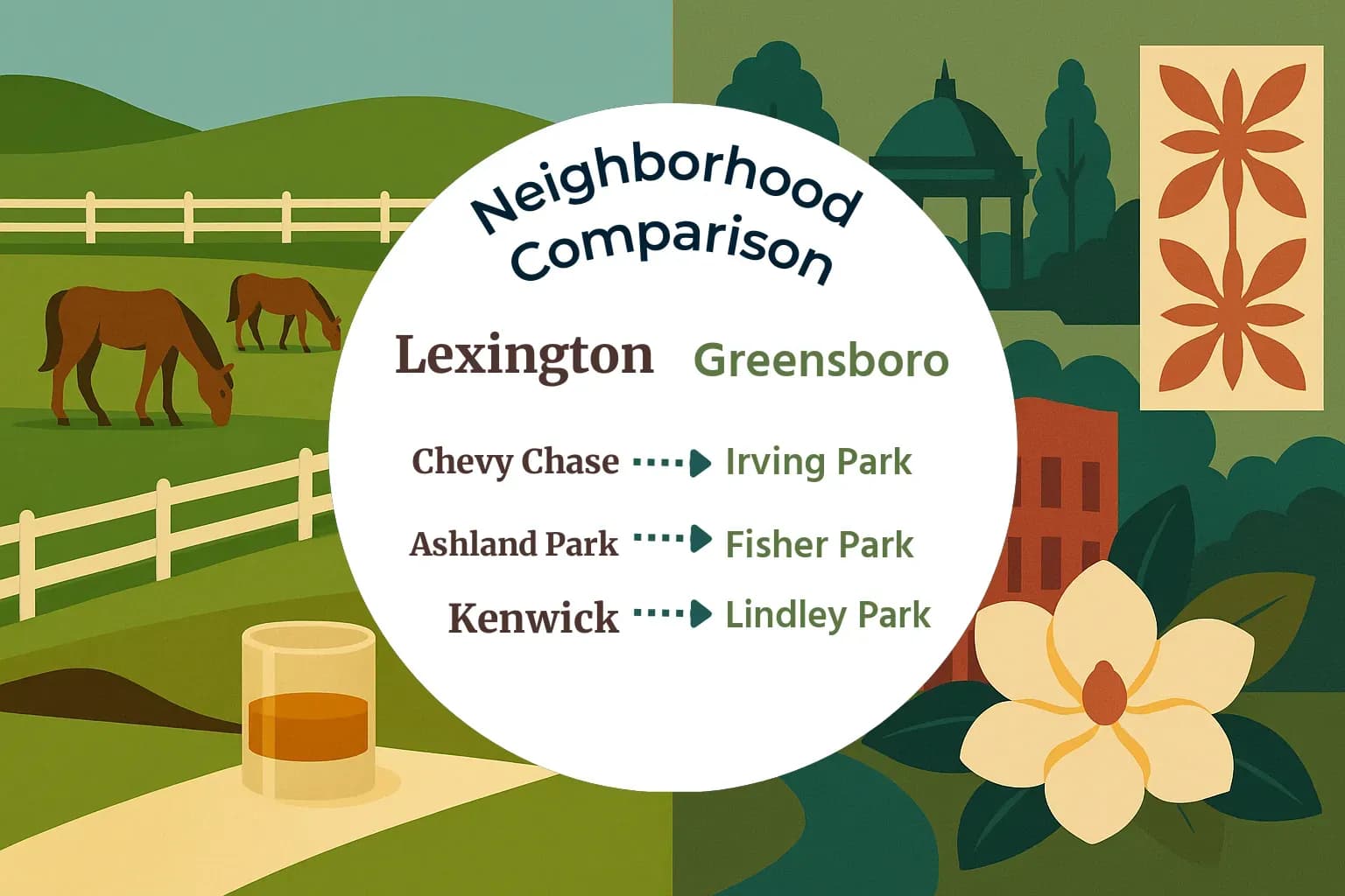 Lexington vs Greensboro Neighborhood Comparison
