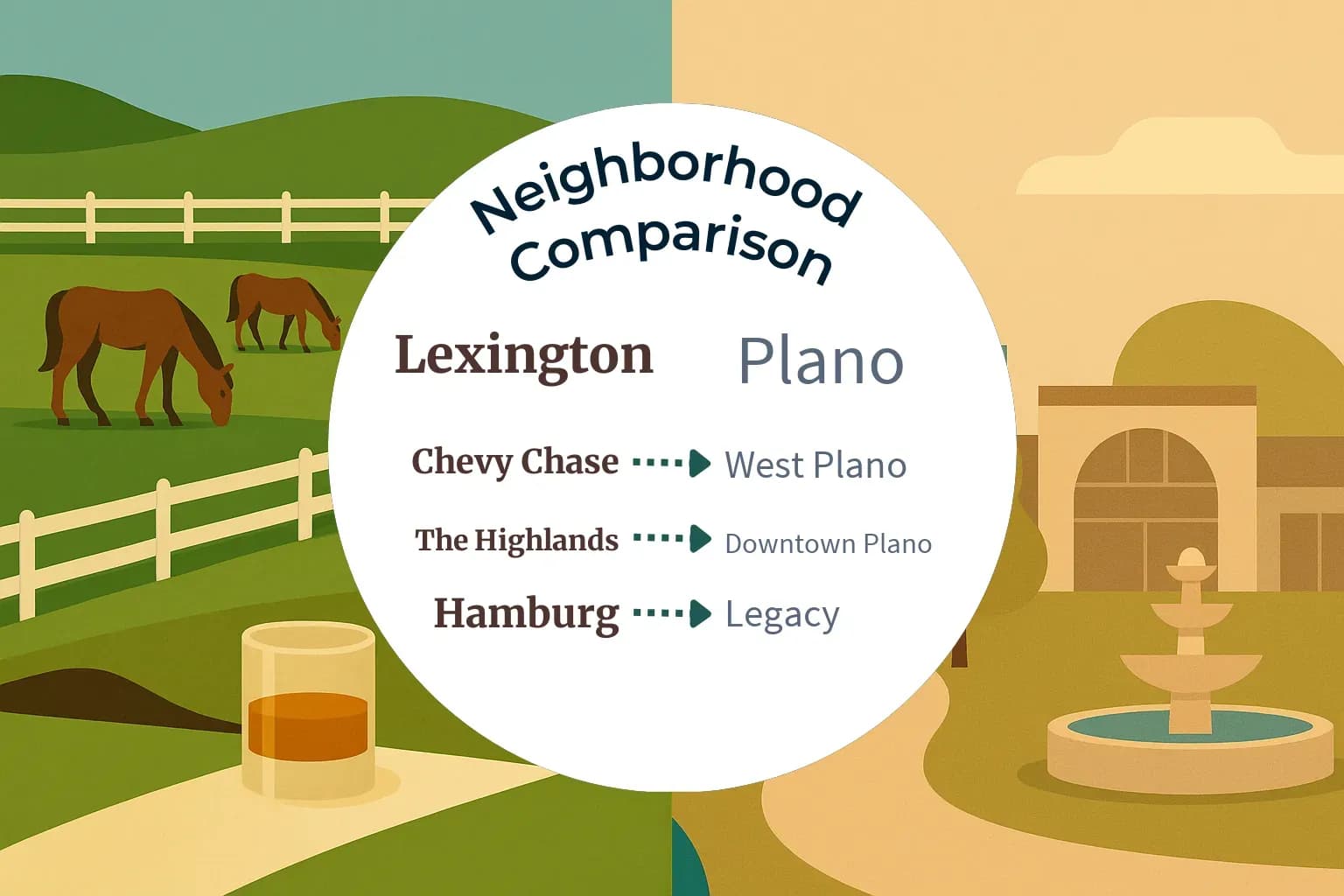 Lexington vs Plano Neighborhood Comparison