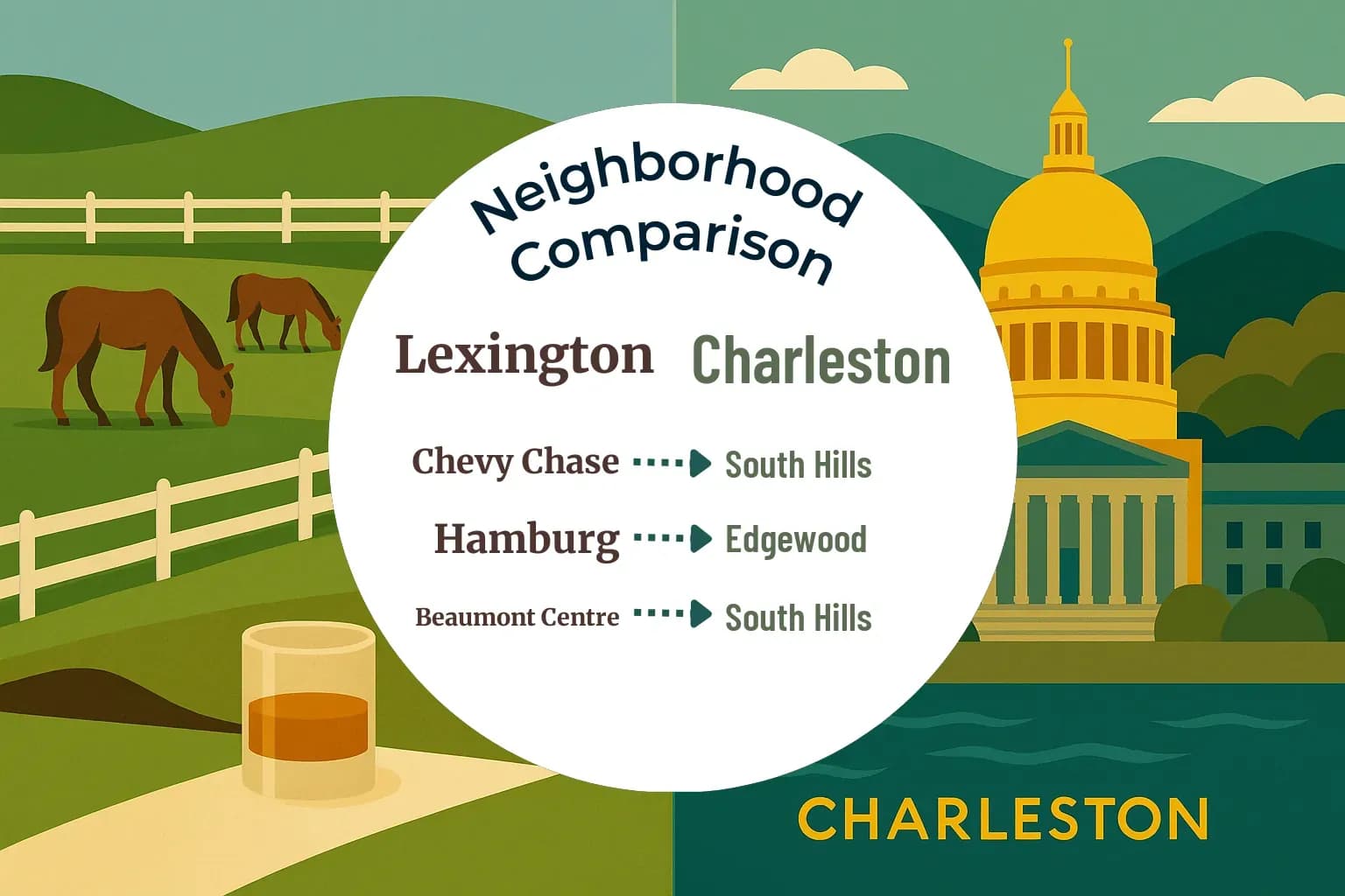 Lexington vs Charleston Neighborhood Comparison