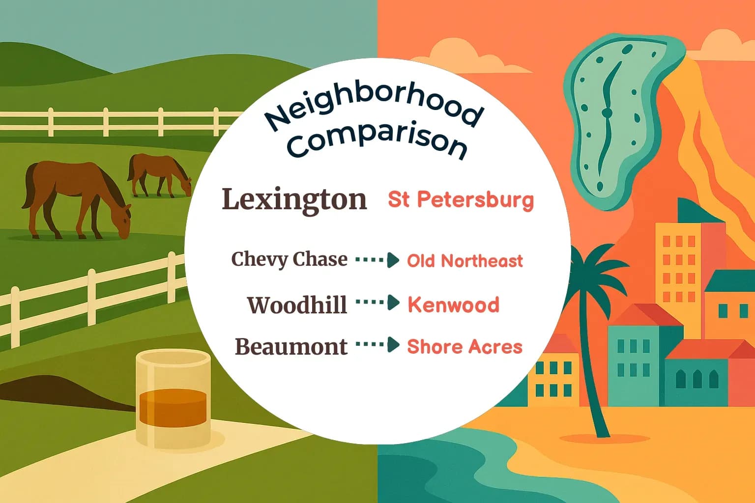 Lexington vs St. Petersburg Neighborhood Comparison