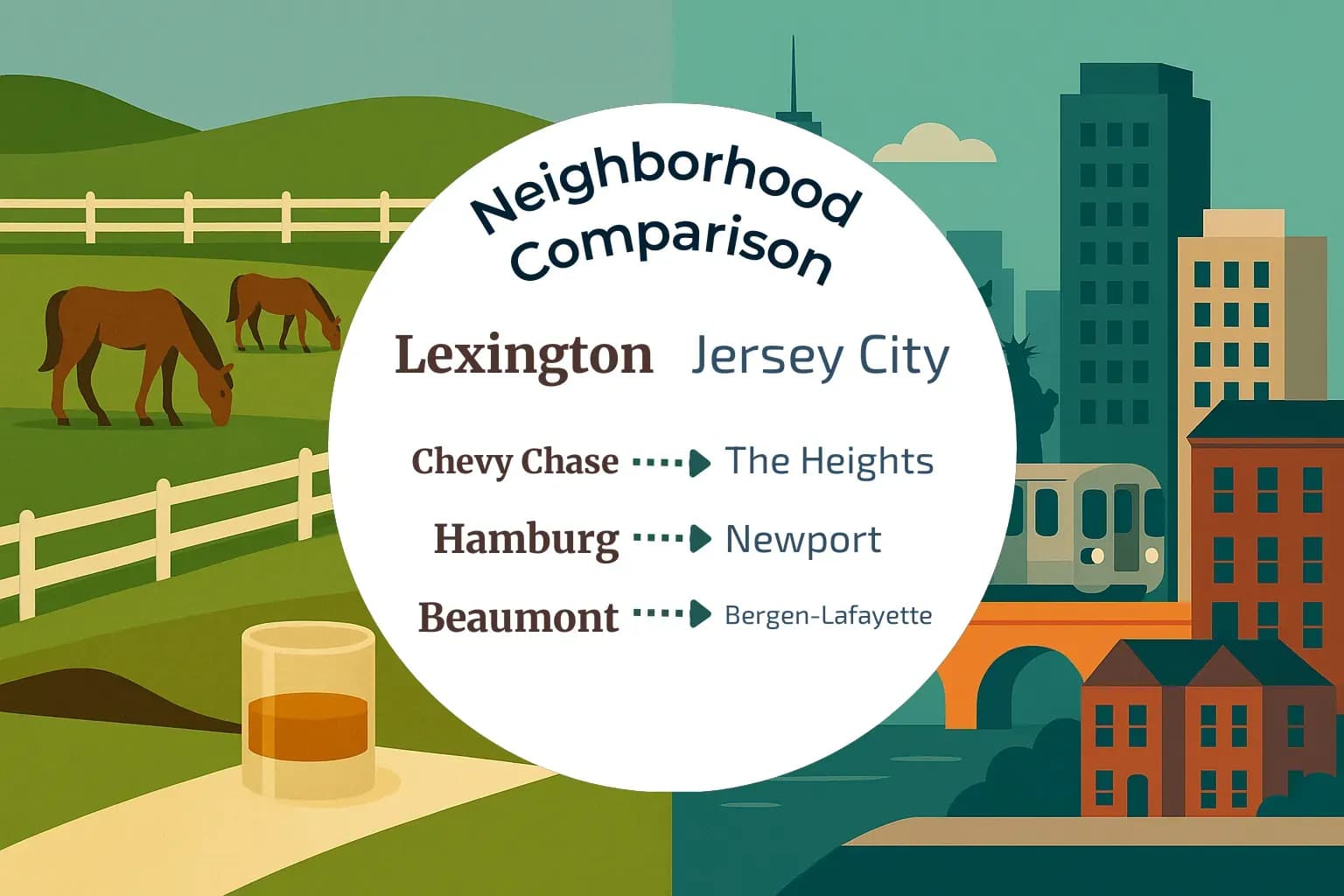 Lexington vs Jersey City Neighborhood Comparison