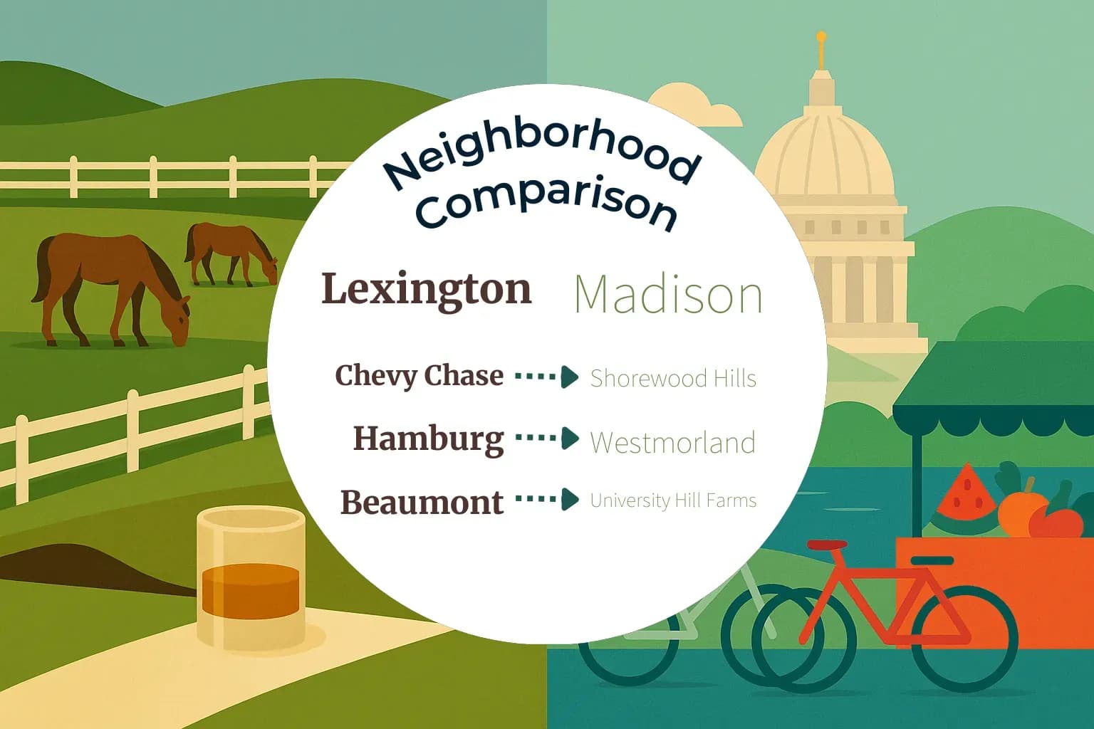 Lexington vs Madison Neighborhood Comparison