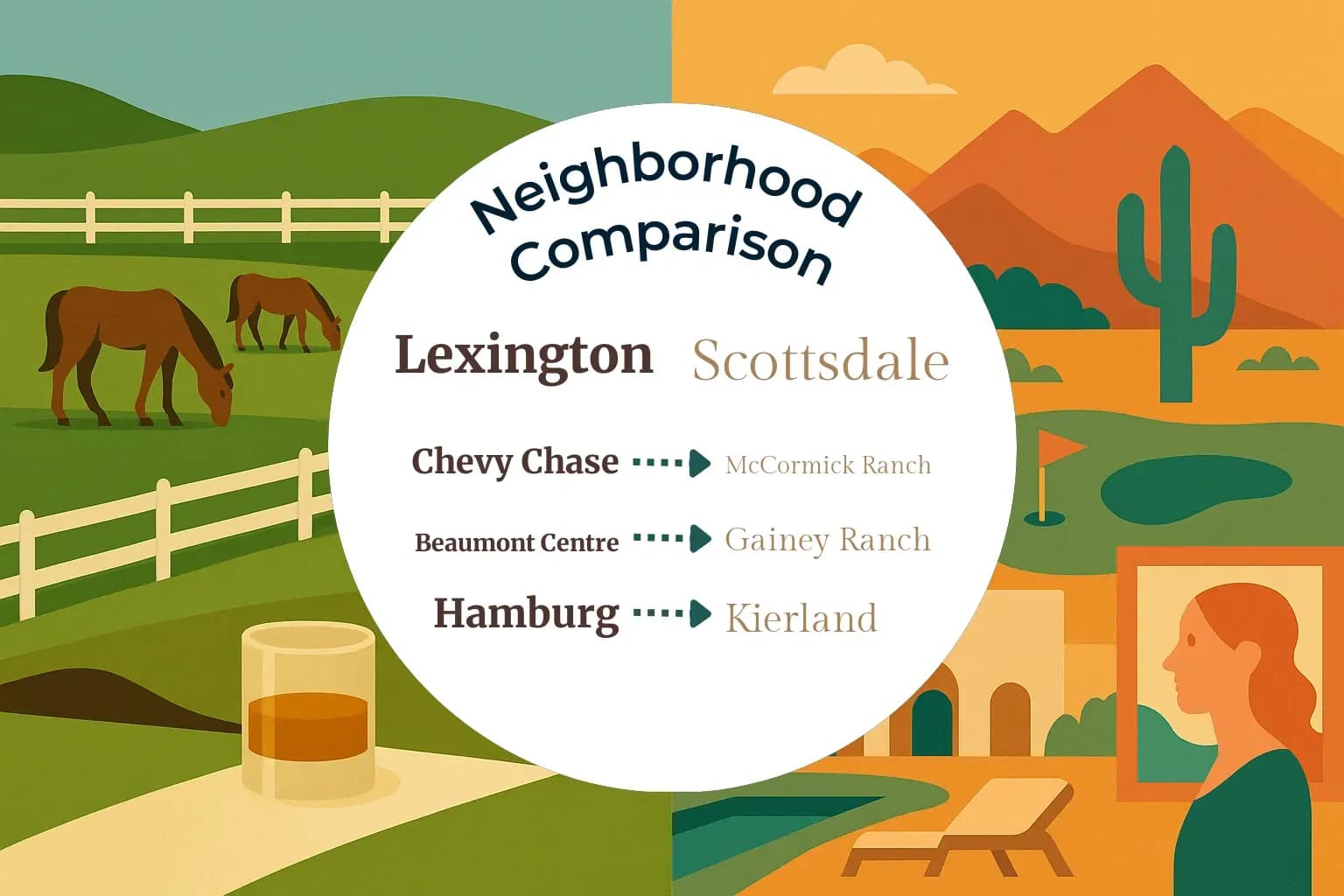Lexington vs Scottsdale Neighborhood Comparison